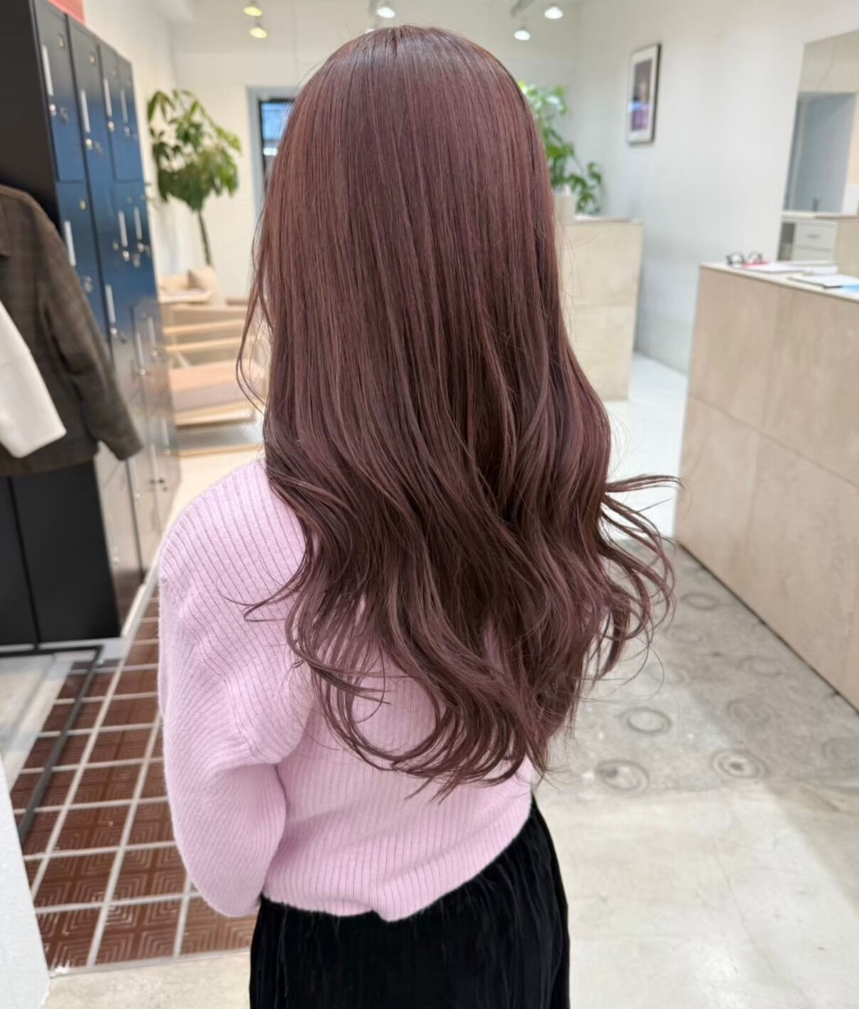 柔らかく艶のある pink brown 🩰🤎